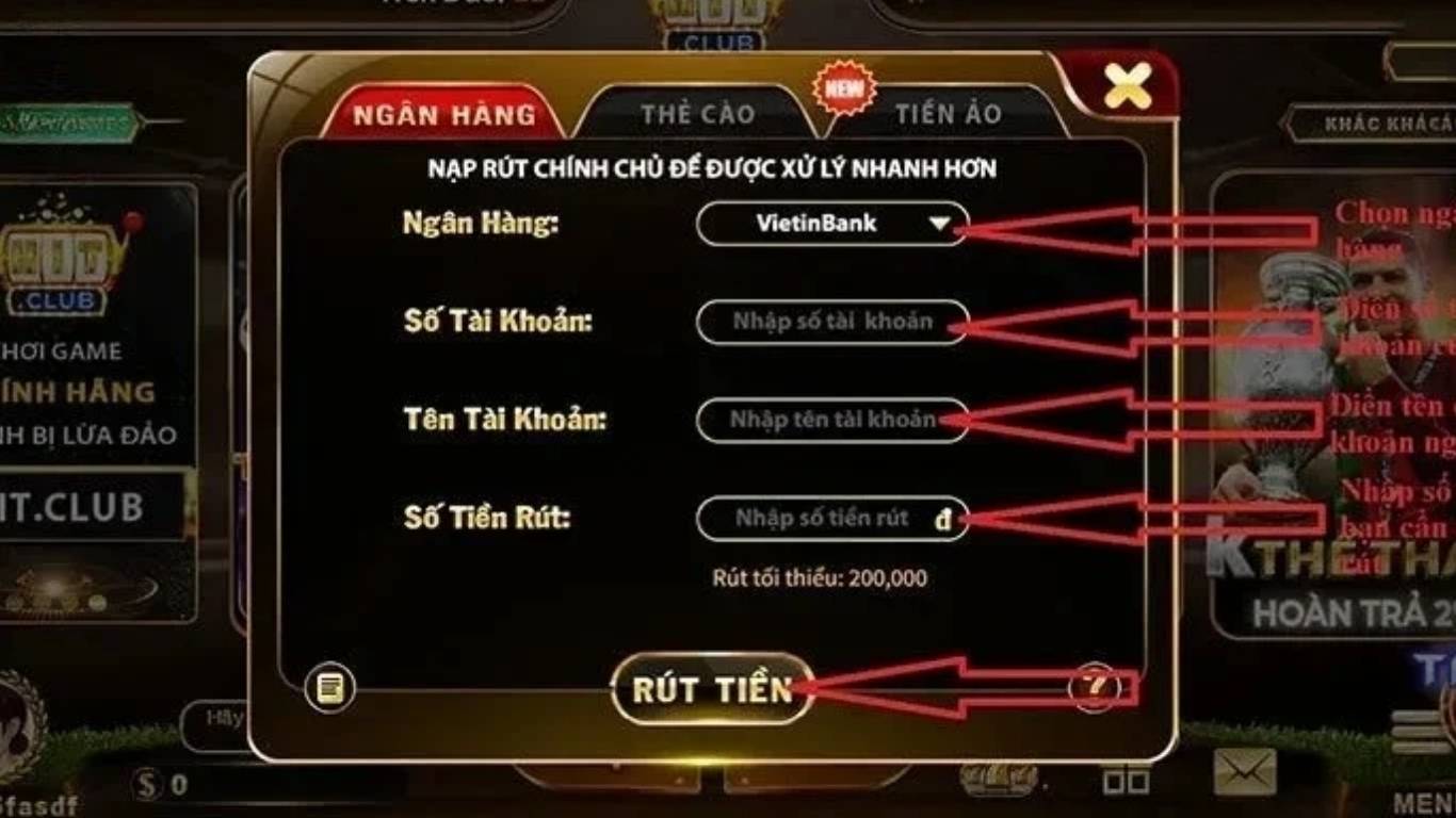 Hướng dẫn quy trình rút tiền Hitclub an toàn